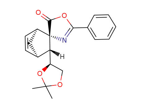 (1S,2S,3R,4R)-3-<(S)-2,2-dimethyl-1,3-dioxolan-4-yl>-bicyclo<2.2.1>-hept-5-en-2-spiro<4'<2'-phenyl-5'(4'H)-oxazolone>>