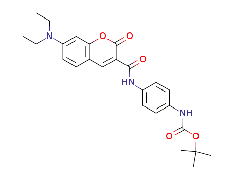 tert-butyl N-<4-(7-diethylamino-2-oxo-2H-chromene-3-carboxamido)phenyl>carbamate