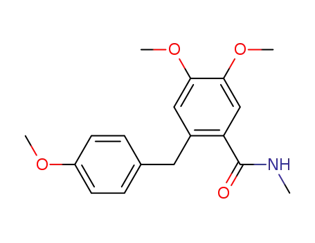4,5-Dimethoxy-2-(4-methoxy-benzyl)-N-methyl-benzamide