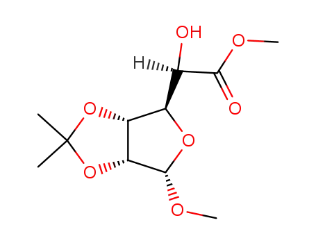 (R)-Hydroxy-((3aR,4R,6S,6aR)-6-methoxy-2,2-dimethyl-tetrahydro-furo[3,4-d][1,3]dioxol-4-yl)-acetic acid methyl ester