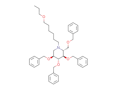 N-(7-Oxadecyl)-2,3,4,6-tetra-O-benzyl-1-deoxynojirimycin