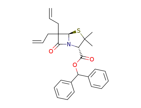 benzhydryl 6,6-diallylpenicillanate