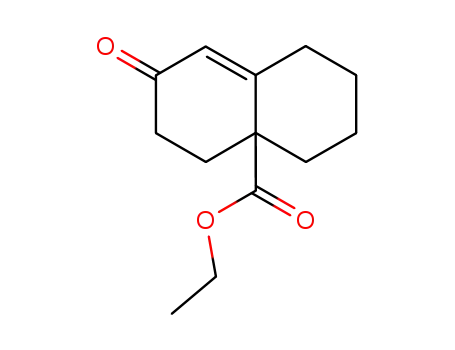 Molecular Structure of 7478-39-9 (ethyl 7-oxo-1,3,4,5,6,7-hexahydronaphthalene-4a(2H)-carboxylate)