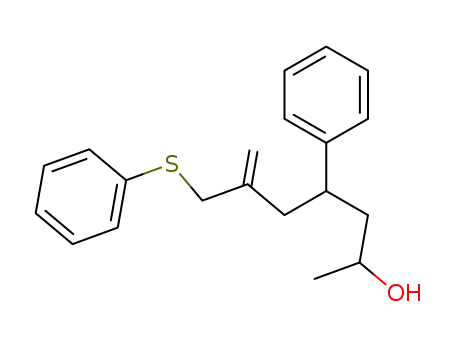 4-Phenyl-6-phenylsulfanylmethyl-hept-6-en-2-ol