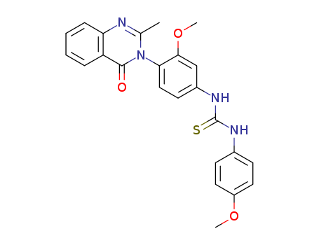 Thiourea,N-[3-methoxy-4-(2-methyl-4-oxo-3(4H)-quinazolinyl)phenyl]-N'-(4-methoxyphenyl)-