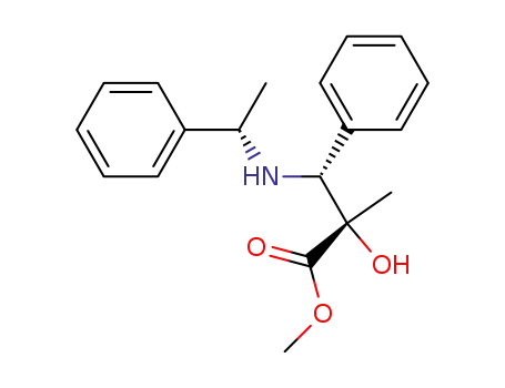 methyl 2-hydroxy-2-methyl-3-phenyl-3-(1-phenylethylamino)propanoate