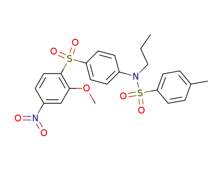 toluene-4-sulfonic acid-[4-(2-methoxy-4-nitro-benzenesulfonyl)-<i>N</i>-propyl-anilide]