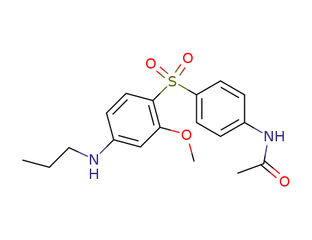 acetic acid-[4-(2-methoxy-4-propylamino-benzenesulfonyl)-anilide]