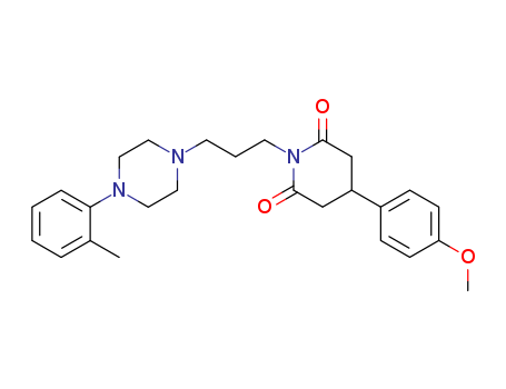 2,6-PIPERIDINEDIONE,4-(4-METHOXYPHENYL)-1-(3-(4-(2-METHYLPHENYL)-(PIPERAZIN-1-YL))PROPYL)-