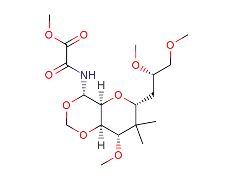 N-[(4S,4aS,6R,8S,8aR)-6-((S)-2,3-Dimethoxy-propyl)-8-methoxy-7,7-dimethyl-hexahydro-pyrano[3,2-d][1,3]dioxin-4-yl]-oxalamic acid methyl ester