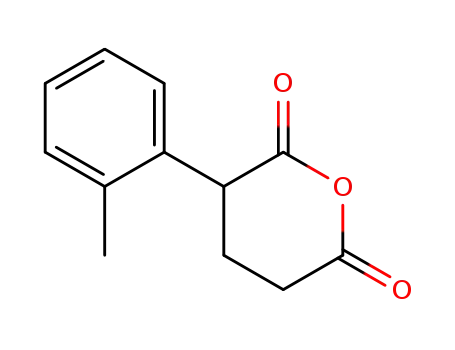 Molecular Structure of 1136-23-8 (3-(2-methylphenyl)dihydro-2H-pyran-2,6(3H)-dione)