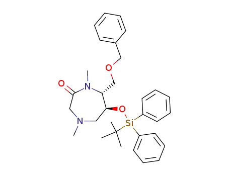 (6S,7R)-7-Benzyloxymethyl-6-(tert-butyl-diphenyl-silanyloxy)-1,4-dimethyl-[1,4]diazepan-2-one