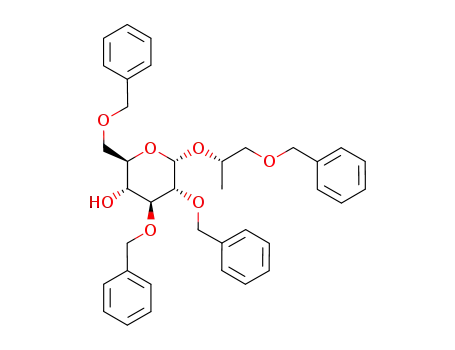 1-O-benzyl-2-O-(2,3,6-tri-O-benzyl-α-D-glucopyranosyl)-3-deoxy-2(S)-glycerol