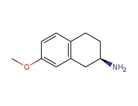 Molecular Structure of 121216-43-1 ((R)-(+)-7-METHOXY 2-AMINOTETRALIN)