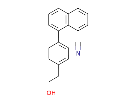8-<4-(2-Hydroxyethyl)phenyl>naphthalin-1-carbonitril