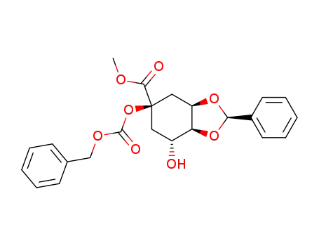 (2R,3aR,5R,7R,7aS)-5-Benzyloxycarbonyloxy-7-hydroxy-2-phenyl-hexahydro-benzo[1,3]dioxole-5-carboxylic acid methyl ester