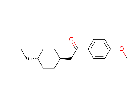 Ethanone, 1-(4-methoxyphenyl)-2-(4-propylcyclohexyl)-, trans-