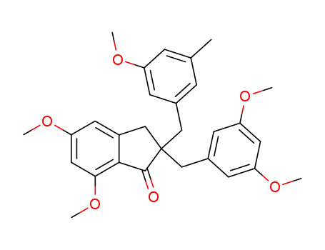 2-(3,5-Dimethoxybenzyl)-2,3-dihydro-5,7-dimethoxy-2-(3-methoxy-5-methylbenzyl)-1H-inden-1-on
