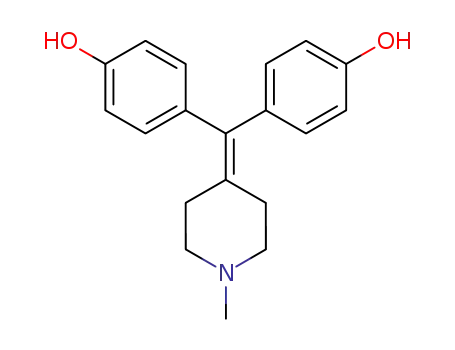 4-[(4-hydroxyphenyl)(N-methylpiperidin-4-ylidene)methyl]phenol