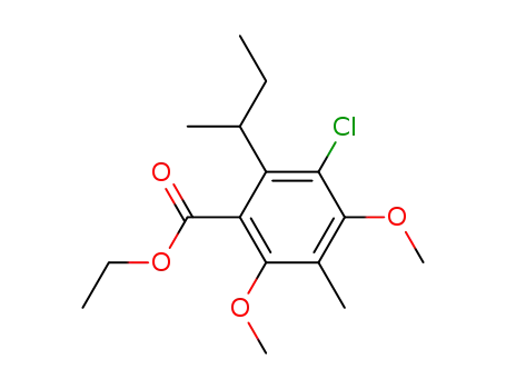 ethyl 5-chloro-2,4-dimethoxy-3-methyl-6-s-butylbenzoate