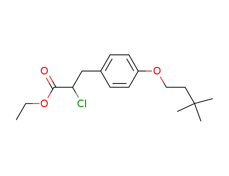 Benzenepropanoic acid, a-chloro-4-(3,3-dimethylbutoxy)-, ethyl ester