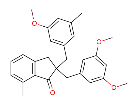 2-(3,5-Dimethoxybenzyl)-2,3-dihydro-2-(3-methoxy-5-methylbenzyl)-7-methyl-1H-inden-1-on