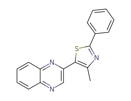 Molecular Structure of 79424-42-3 (Quinoxaline, 2-(4-methyl-2-phenyl-5-thiazolyl)-)