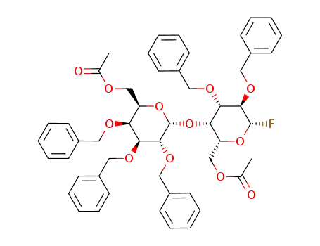 O-(6-O-acetyl-2,3,4-tri-O-benzyl-α-D-galactopyranosyl)-(1->4)-6-O-acetyl-2,3-di-O-benzyl-β-D-galactopyranosyl fluoride