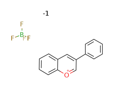 C<sub>15</sub>H<sub>11</sub>O<sup>(1+)</sup>*BF<sub>4</sub><sup>(1-)</sup>