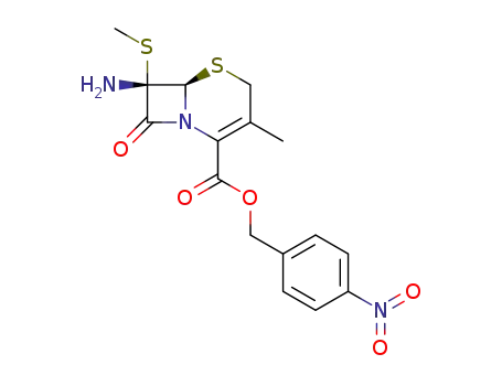 4-nitrobenzyl (6R,7S)-7-amino-3-methyl-7-methylthioceph-3-em-4-carboxylate