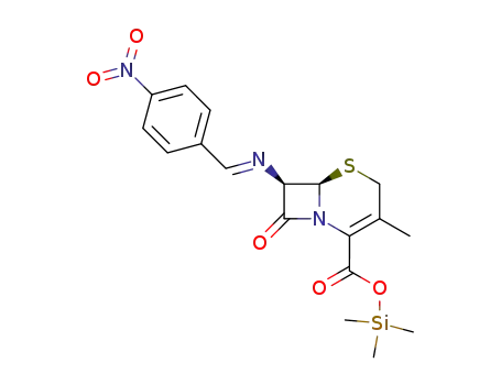 trimethylsilyl (6R,7R)-7-(4-nitrobenzylidene)amino-3-methylceph-3-em-4-carboxylate