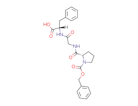 Molecular Structure of 23828-28-6 (L-Phenylalanine, N-[N-[1-[(phenylmethoxy)carbonyl]-L-prolyl]glycyl]-)