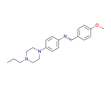 Benzenamine,
N-[(4-methoxyphenyl)methylene]-4-(4-propyl-1-piperazinyl)-, (E)-