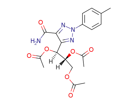 2-(p-tolyl)-4-(1,2,3-tri-O-acetyl-D-erythro-glycerol-1-yl)-1,2,3-triazole-5-carboxamide