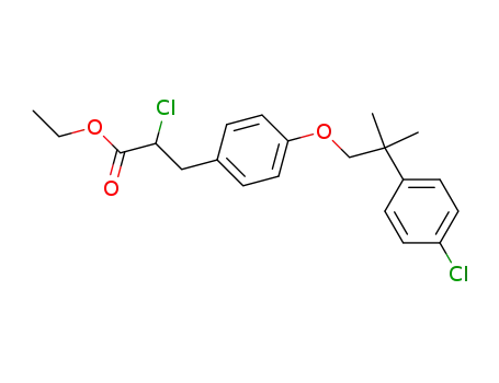 2-Chloro-3-{4-[2-(4-chloro-phenyl)-2-methyl-propoxy]-phenyl}-propionic acid ethyl ester