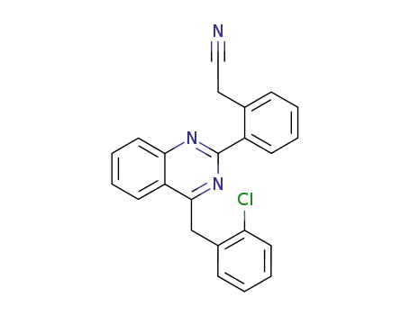 Benzeneacetonitrile, 2-[4-[(2-chlorophenyl)methyl]-2-quinazolinyl]-