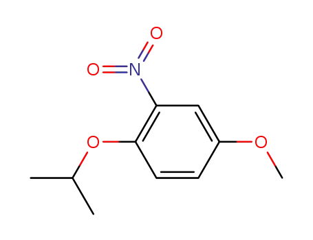 Molecular Structure of 16169-43-0 (Benzene, 4-methoxy-1-(1-methylethoxy)-2-nitro-)