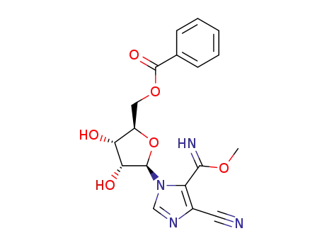 methyl 4-cyano-1-(5'-O-benzoyl-β-D-ribofuranosyl)imidazole-5-carboximidate