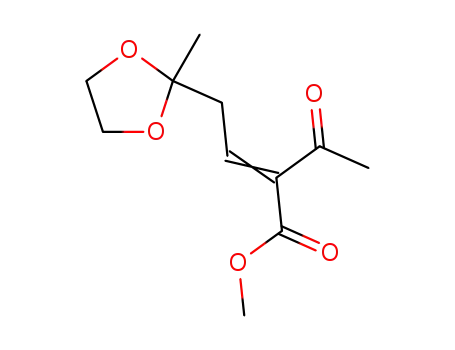 2-Acetyl-4-(2-methyl-1,3-dioxolan-2-yl)-2-butensaeure-methylester