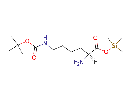 Molecular Structure of 75481-36-6 (N<sup>ε</sup>-tert-butoxycarbonyllysine trimethylsilyl ester)