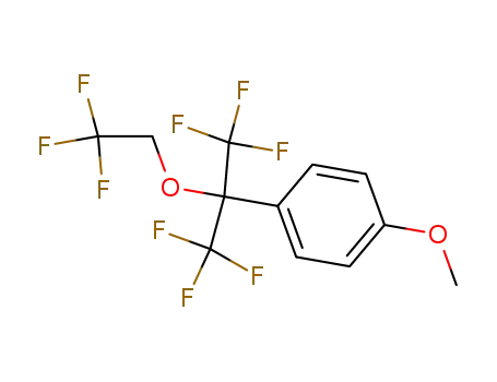 1-Methoxy-4-[2,2,2-trifluoro-1-(2,2,2-trifluoro-ethoxy)-1-trifluoromethyl-ethyl]-benzene