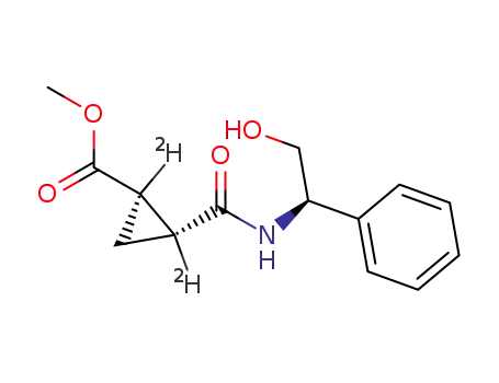 Molecular Structure of 119072-47-8 ((1R,2R)-N-(2-hydroxy-1(R)-phenylethyl)-2-(methoxycarbonyl)cyclopropane-1-carboxamide-1,2-d2)