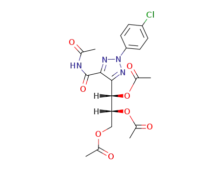 Acetic acid (1S,2R)-2,3-diacetoxy-1-[5-acetylcarbamoyl-2-(4-chloro-phenyl)-2H-[1,2,3]triazol-4-yl]-propyl ester