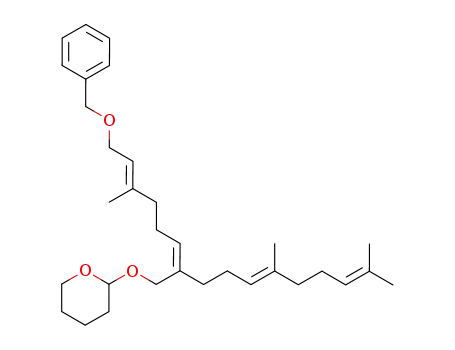 (2E,6Z,10E)-1-benzyloxy-7-<(tetrahydro-2-pyranyloxy)methyl>-3,11,15-trimethyl-2,6,10,14-hexadecatetraene