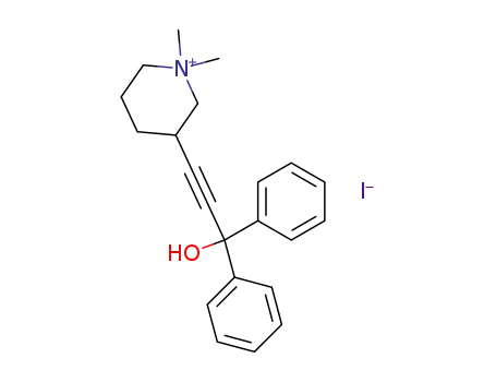 Piperidinium, 3-(3-hydroxy-3,3-diphenyl-1-propynyl)-1,1-dimethyl-,
iodide