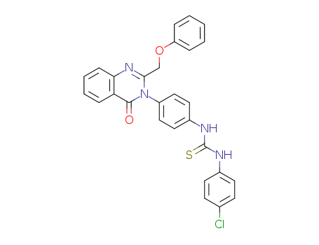 Thiourea,N-(4-chlorophenyl)-N'-[4-[4-oxo-2-(phenoxymethyl)-3(4H)-quinazolinyl]phenyl]-