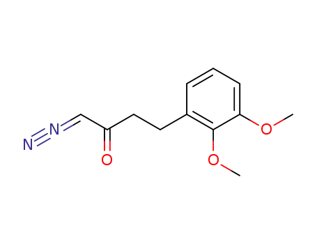 Molecular Structure of 148728-41-0 (1-diazo-4-(2,3-dimethoxyphenyl)-2-butanone)
