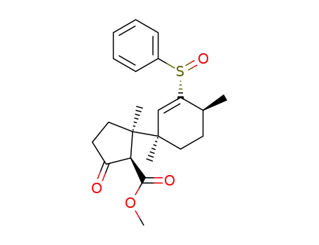 3,6-dimethyl-3-<2-(methoxycarbonyl)-1-methyl-3-oxocyclopentyl>-1-(phenylsulfinyl)-1-cyclohexene