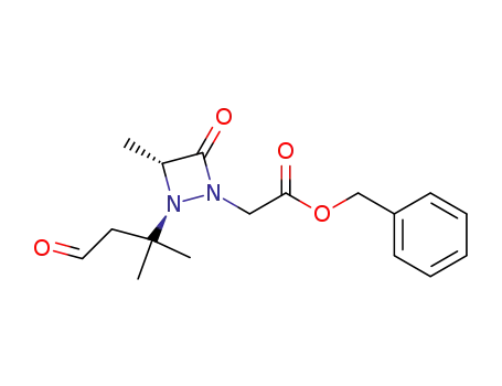 2-<((benzyloxy)carbonyl)methyl>-4-methyl-1-(2-methyl-4-oxobut-2-yl)-1,2-diazetidin-3-one