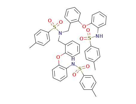 Benzenesulfonamide,
4-methyl-N,N-bis[[2-[2-[[(4-methylphenyl)sulfonyl]amino]phenoxy]phenyl]
methyl]-